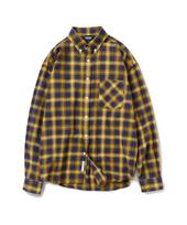 MINIMALPROJECT Oversized Latin Tartan Check Shirt Mls228 [Yellow] Yellow/Xl blue