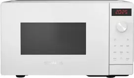 Siemens Ff023lmw0 Iq300 Mikrobangų krosnelė, 44 x 26 cm, 800 W, Besisukantis padėklas 27 cm, Durų vyris kairėje, Cookcontrol7 Automatinės programos, Mėgstamiausio mygtukas, Balta, 20 L