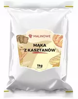Malinowe kaštonų miltai 1kg iš valgomųjų kaštonų, natūralūs