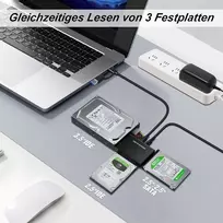 Default Adapteris Sata/ide į Usb 3.2 su maitinimo bloku 2.5/3.5" Hdd