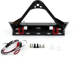 Lcx Racing 1/10 Rc šliaužiklio automobilio metalinis priekinis buferis, skirtas Traxxas Trx4 Trx6 Axial Scx10 Ii 90046, atnaujinimo dalys ir priedai