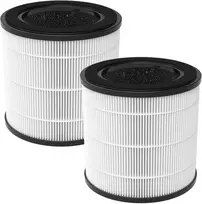 2 keičiamų filtrų rinkinys, suderinamas su Philips 800 serijos oro valytuvais - Ac0830/10 Ac0820/30 Ac0820/10 Ac0819/10, 3-in-1 H13 Hepa filtras ir aktyvintos anglies filtras ir pirminis filtras, detalės numeris