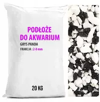 Aqua Žvyras Akvariumo Akmenys Skalda Panda Kokybė 20kg