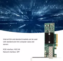 Mnpa19xtr 10gb Sfp+ Pci-e tinklo plokštė tinklo adapteris Pcie tinklo plokštė Pci Express X8, skirta Mellanox Connectx-2 Sfp+ optinei tinklo plokštei 3xue, palaiko Windows Server