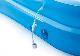 Pripučiamas stačiakampis baseinas Intex 244 x 198 cm ŽAIDIMŲ AIKŠTELĖ SU FONTANU IR ČIUOŽYKLA