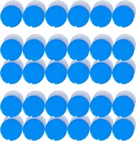 Dujeqm magnetai magnetinei lentai, stiprūs magnetai šaldytuvui, mini magnetai, maži magnetai baltajai lentai, spalvingi apvalūs magnetai, stiprūs magnetai skelbimų lentai, mokyklai (30 vnt., mėlyni)
