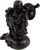 Kremers Schatzkiste Buda statulėlė 17 cm polirezino dekoratyvinė figūrėlė meditacijai Zen skulptūros statula