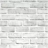 Lipni tapetai balta plyta 3d, dekoratyvinė plėvelė 45cm x 10m