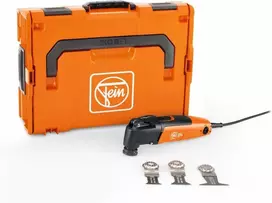 Fein Multimaster Mm 300 Plus Start, efektyvus daugiafunkcis įrankis su pagrindine įranga pjovimui medyje, metale, gipso kartone ir plastike, 250 W, Starlockplus įrankių laikiklis, Quickin įrankių keitimas