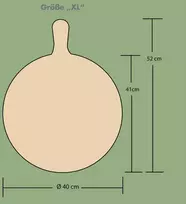 Picos lenta – elegantiška ir praktiška, apvali, 40 cm skersmens, dydis: xl / 3 vnt. rinkinys