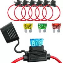 6 vnt. 10awg automobilių saugiklių laikikliai su ašmenimis