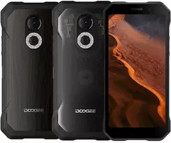 Dėklas Išmanusis telefonas Doogee S61 6/64gb 4g Ip68 Dual Sim - Skaidrus + Raudonmedžio