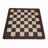 Chess Board Lightweight PE Material Flexible Roll Up Game Set for Family beige