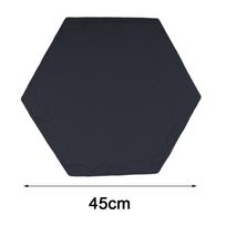 4 Pieces Garden Stepping Stones Decorative Mat Fake Walkway Stone black
