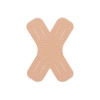 X tipo kineziologinė raumenų juosta: Krepšinis, Fitnesas, Šlaunų ir kelių palaikomasis tvarstis beige