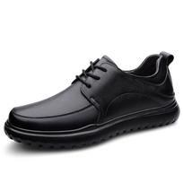 Official Website Hot Selling Men's Leather Casual Shoes Wear-resistant Comfortable Soles Oxford Shoes Men's Business Shoes 46 black