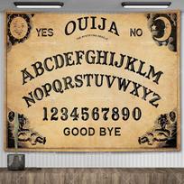 Ouija lenta Gobelenas Mandala Gotikinis Bafometas Okultinis Gobelenas Estetiškas Kambario Dekoras Raganavimas Astrologija Tarot Stalo Servetėlės 95x73cm