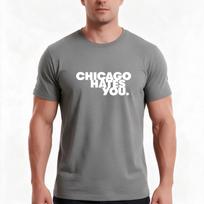 Chicago Hates You Glo Gang Chief Keef TShirt Summer Casual Cotton Tee Oversized Streetwear Tops Vintage Graphic Print XL gray
