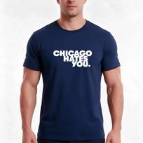Chicago Hates You Glo Gang Chief Keef TShirt Summer Casual Cotton Tee Oversized Streetwear Tops Vintage Graphic Print 3XL blue