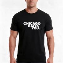 Chicago Hates You Glo Gang Chief Keef TShirt Summer Casual Cotton Tee Oversized Streetwear Tops Vintage Graphic Print 4XL black