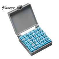 Stepping Stone Stamps 72Pcs/Set for Concrete And Clay, Includes Uppercase Lowercase Letters Numbers Symbols, DIY Pottery Imprint Tools with gray