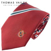 THOMAS VAILEY Fashion Tie - Patrick Red 7.5Cm FREE brown