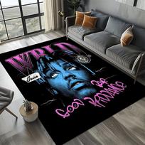 3D Spausdintas Juice WRLD 999 Legendinis Raperis Albumas Kilimas Svetainės Miegamojo Namų Sofos Dekoravimui, Vaikų Žaidimų Neslystantis Grindų Kilimėlis 70x100cm( 27x39in )