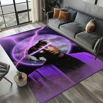3D Spausdintas Juice WRLD 999 Legendinis Raperis Albumas Kilimas Svetainės Miegamojo Namų Sofos Dekoravimui, Vaikų Žaidimų Neslystantis Grindų Kilimėlis 70x100cm( 27x39in )