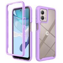 Tinka Motorola G67 G77 G06 G56 G15 G35 G55 G54 Žvaigždėto dangaus šarvuotas dėklas Motorola G86 violetinė