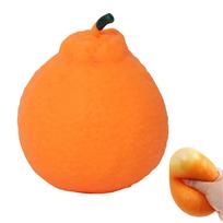 Orange Stress Crunchy Squeeze Ball Squishy Toy Soft Feel Fidget Toy Sensory Anti Stress Toys For Kids & Adults