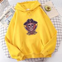 Cartoon Hoodies Fashion Hot-selling Skeleton Printed Unisex Women Winter Long-sleeve Hoodie Loose Streetwear Y2K FeUnisex Pullover 3XL yellow