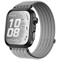 Nailono pintas kilpinis dirželis Huawei Watch Fit 5/Fit5 Pro sportiniam laikrodžiui, patogus, kvėpuojantis riešo dirželis HUAWEI Fit 4Pro 4 3, audinio juosta pilka