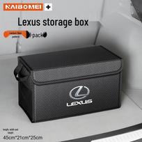 Lexus Car Trunk Organizer Box for LS/ES/IS/RX/UX/NX/CT Models gray