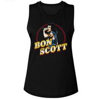 Pre-Sell Bon Scott Music Licensed Women's Muscle Tank Shirt 6XL beige