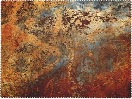 Pramoninis rudas rūdijantis metalinis staltiesė cinamono spalvos vario aukso rūdijantis metalinis stalo užtiesalas virtuvės valgomojo vakarėlio dekoravimui 100x160cm