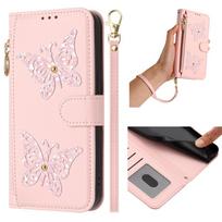 For Xiaomi Poco C55 C65 C75 C85 F6 F7 F8 Ultra M6 M7 M8 Pro 4G 5G Case Flip Cover Leather Zipper Coin Purse Wallet Multi Card Slots Silicone Shell Xiaomi Poco C75 rožinė