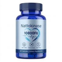 Didelio stiprumo natokinazė 10 800 FU – Itin stipri širdies ir kraujagyslių bei kraujotakos parama (60 veganiškų kapsulių) 1pack