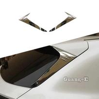 For Lexus NX 250 260 350h 350 F   2024 Steel Car Rear Window Side Covers Tail Spoiler Side Triangle Wing Trim Panel black