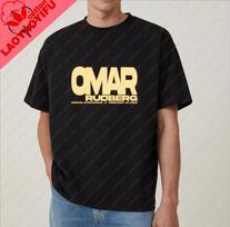Garsaus dainininko Omar Rudberg Klasikinis plakato atspaudas Marškinėliai, Unisex Kasdieniai Laisvalaikio Gatvės Drabužiai, Madingi Medvilniniai Marškinėliai Trumpomis Rankovėmis 3XL black