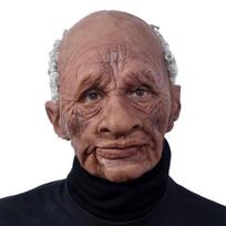 Halloween hot-selling old man, old woman, and old man face mask wig, Halloween accessories Black elderly man