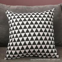 Šiaurietiško stiliaus lininė pagalvės užvalkalas su logotipu namams ir sofai 55x55 cm Pillowcase