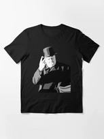 Winston Churchill V Day Sign 1945 Size S to 5XL Made in the USA T-Shirt 100 gray