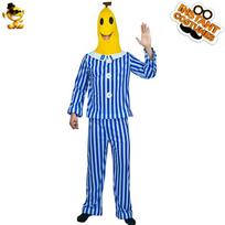 Halloween Carnival Adult Men's Sick Banana Costume Masquerade cos Role-playing costume distribution wholesale Average Size blue