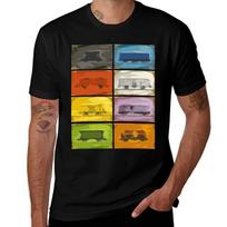 Ticket To Ride Trains Tshirt Big Size Crew Neck Tshirt L brown