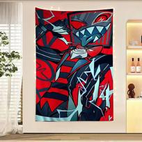 V-Vox Hazbin Hotel Anime Colorful Tapestry Wall Hanging Hanging Tarot Hippie Wall Rugs Dorm Wall Art Decor 40 x 60 cm Peach Skin Tapestry – 1 Piece red