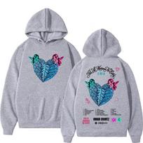 Omar Courtz Por Si Manana No Estoy Tour  Merch Hoodies Men Women Fashion Hip Hop Harajuku Sweatshirt Casual Fleece Pullovers S pilka