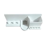 3D Printed Toothbrush Storage Stand Multi-Slot Toothbrush Organizer Rack for Oral-B Oral Care white