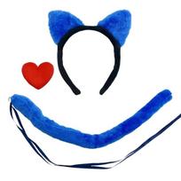 Animacinių filmukų Katės Šunys Asilai Kostiumų Aksesuarai Vaikams Berniukui Mergaitei Helovinas Cosplay Gimtadienis Kalėdos Vaidmenų Žaidimai blue