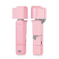 For DJI OSMO Pocket 4 PULUZ 4 in 1 Body Lens Handle Screen Silicone TPU Cover rožinė