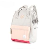Himawari Open Mouth Bag Ipad/Laptop Multi-Storage Women'S Backpack No.9004 Light Purple/Free